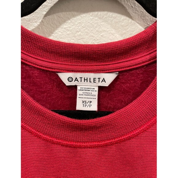 ATHLETA Coaster Luxe Stripe Red Sweatshirt - Picture 6 of 10